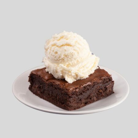 Brownie con helado